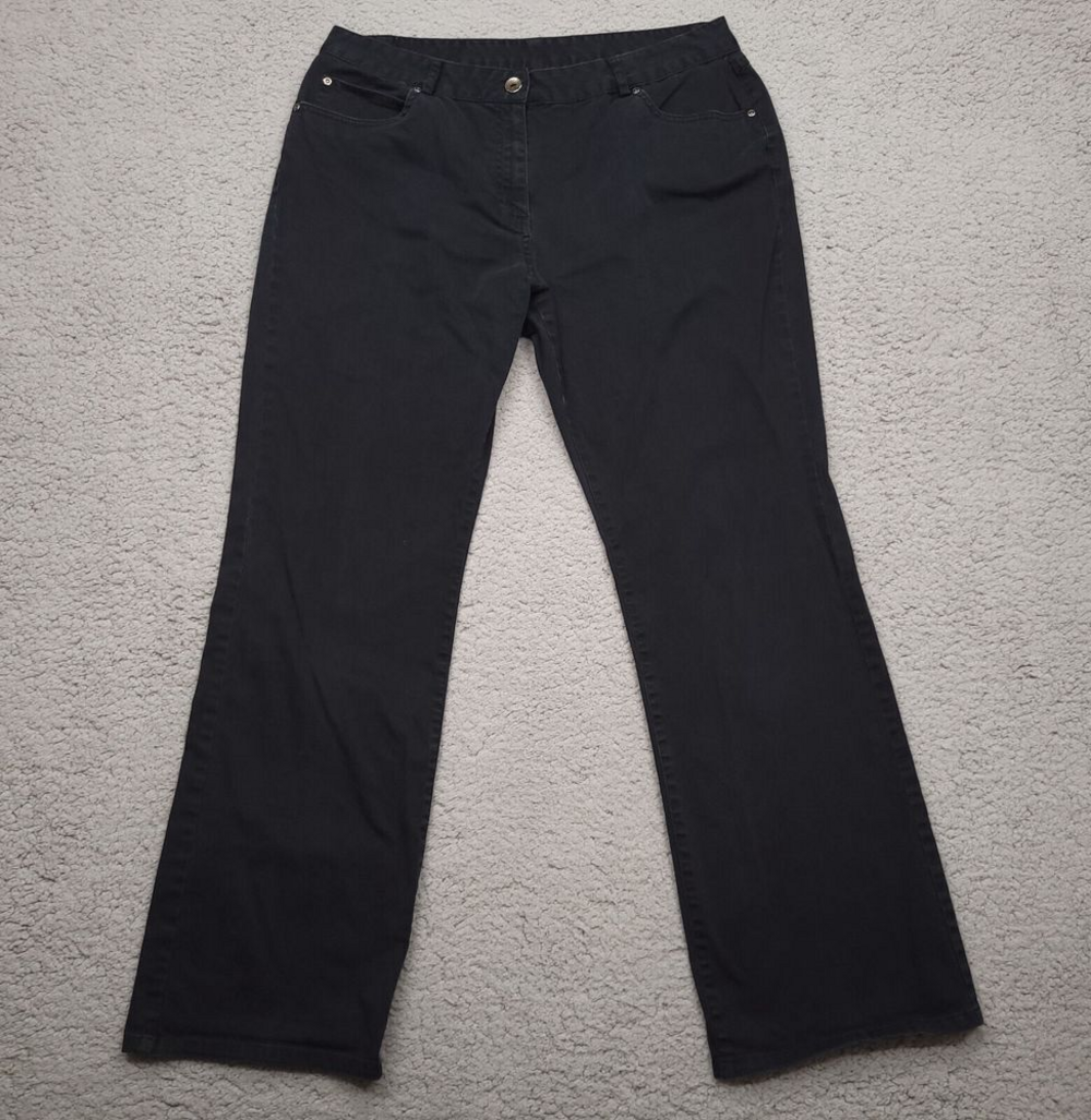 Hearts of Palm Jeans Womens 14 Black Denim Bootcut 33x30*